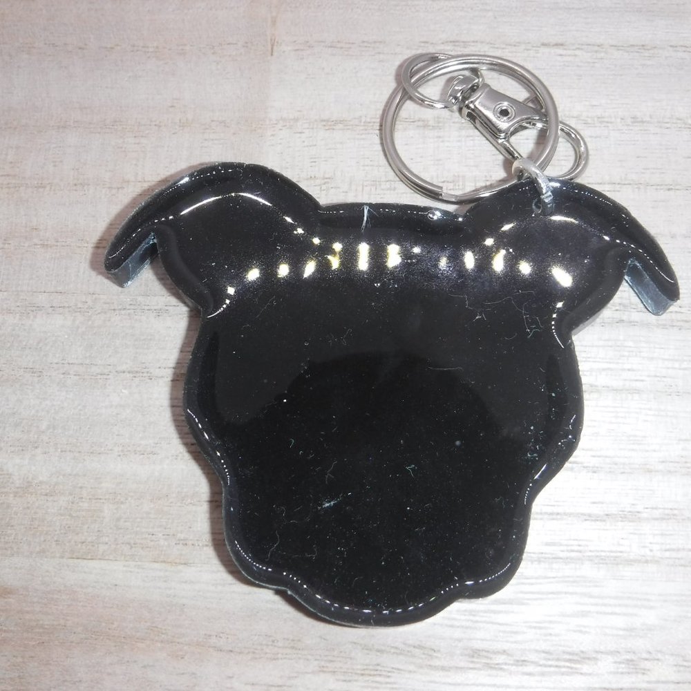 Keychain Pitbull Sugar Skull - Picture 2 of 2